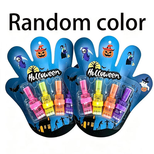 Halloween Finger Lights Glow in the Dark Palm Light Up Toys Trick-or-Treat Goodie Bag Fillers Stuffers Halloween Party Favor - Color: 2pcs