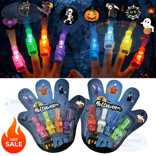Halloween Party Favors Finger Lights,Halloween Finger Lights with 8 Designs for Goodie Bag Stuffers,Party Bags,Favors & Decor.