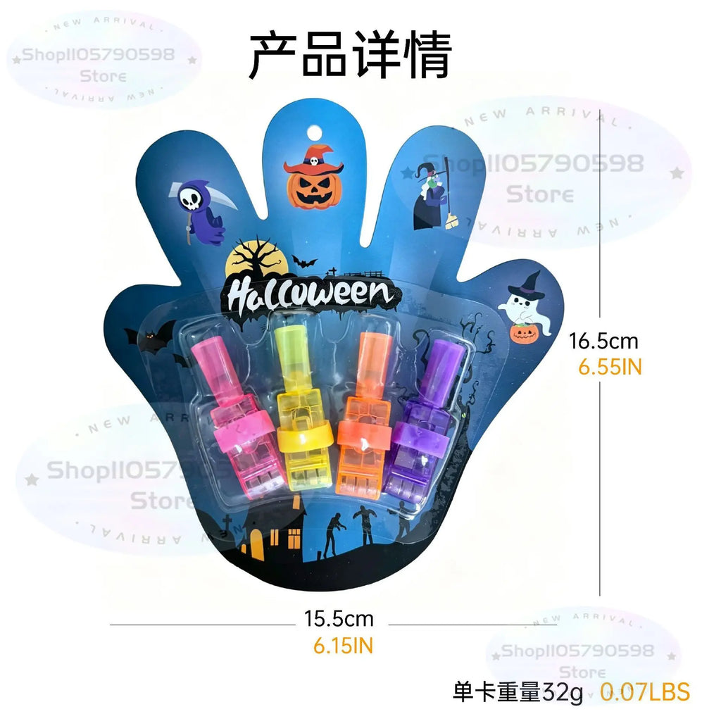 Halloween Party Favors Finger Lights,Halloween Finger Lights with 8 Designs for Goodie Bag Stuffers,Party Bags,Favors & Decor.